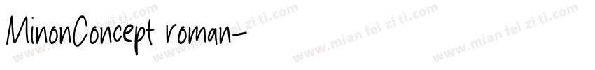 MinonConcept roman字体转换